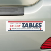 Stemming Bobby Tables bumpersticker (Op auto)