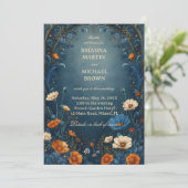 Stemming Botanisch Siermotief Kaart (Staand voorkant)