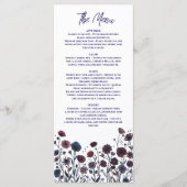 Stemming Bourgondië & Blauwe Bloemen Menu (Voorkant)