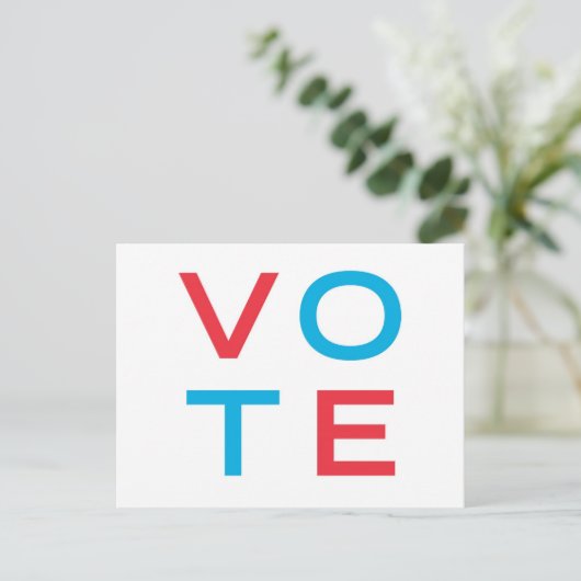 stemming briefkaart (Staand voorkant)