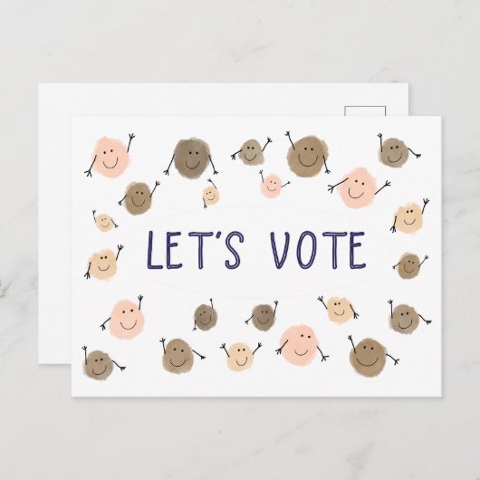 Stemming Briefkaart (Voorkant / Achterkant)