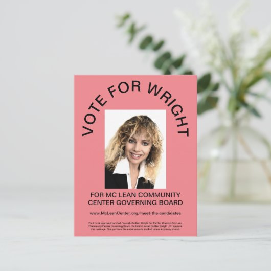 STEMMING BRIEFKAART (Staand voorkant)