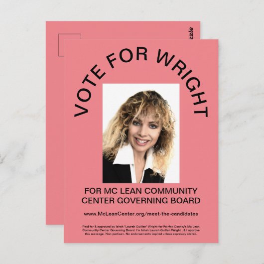 STEMMING BRIEFKAART (Voorkant / Achterkant)