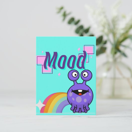 stemming, buitenaardse regenboog briefkaart (Staand voorkant)