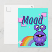 stemming, buitenaardse regenboog briefkaart (Voorkant / Achterkant)