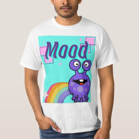 stemming, buitenaardse regenboog t-shirt (Voorkant)