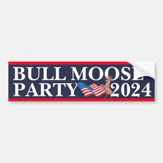 Stemming: Bull Moose Party 2024 Bumpersticker (Voorkant)