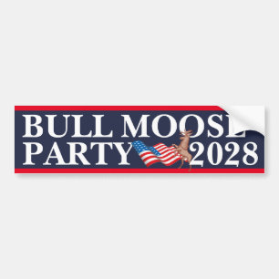 (Stemming) Bull Moose Party 2028 Bumpersticker