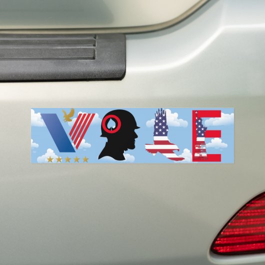 Stemming Bumpersticker (Op auto)