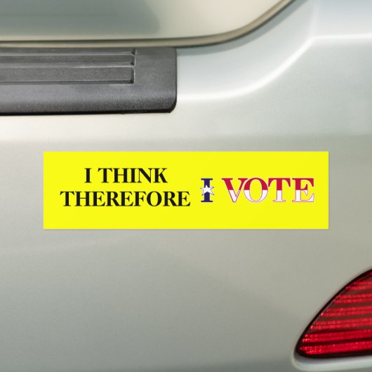 Stemming Bumpersticker (Op auto)