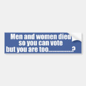 Stemming Bumpersticker (Voorkant)