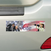 Stemming Bumpersticker (Op auto)