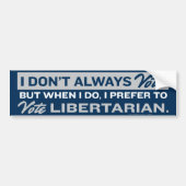 Stemming Bumpersticker Libertarian (Voorkant)