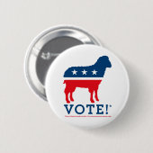 Stemming! Button Logo schapenpartij (Voorkant /achterkant)