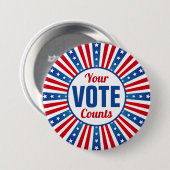 Stemming: Button van Patriottic USA (Voorkant /achterkant)
