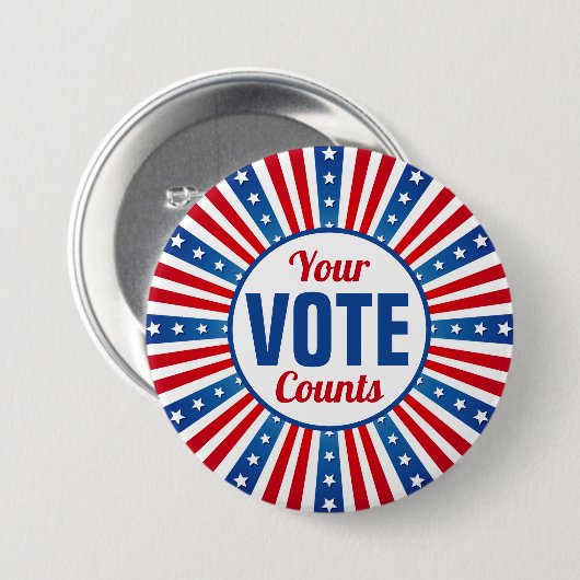 Stemming: Button van Patriottic USA (Voorkant /achterkant)