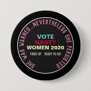 Stemming: Buttonnen van de RESIST Campaign NASTY 2 Ronde Button 7,6 Cm