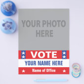 Stemming: Campagne voor rode witte blauwe sterren Flyer (Enkel)