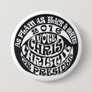 Stemming Chris Christie voor President Ronde Button 7,6 Cm