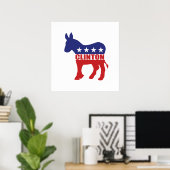 Stemming: Clinton Democraat Poster (Thuiskantoor)