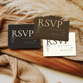Stemming Coffee Minimalistische Boho Huwelijk RSVP Informatiekaartje