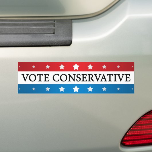 Stemming conservatief bumpersticker (Op auto)