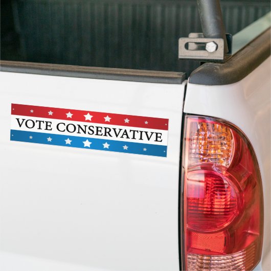 Stemming conservatief bumpersticker (Op Truck)