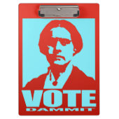 Stemming: Dammit Red & Aqua Susan B. Anthony Klembord (Voorkant)