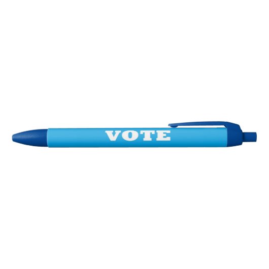 Stemming-democraat - blauwe inkt pen (Bovenkant)