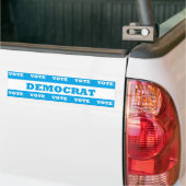 Stemming-democraat - bumpersticker (Op Truck)