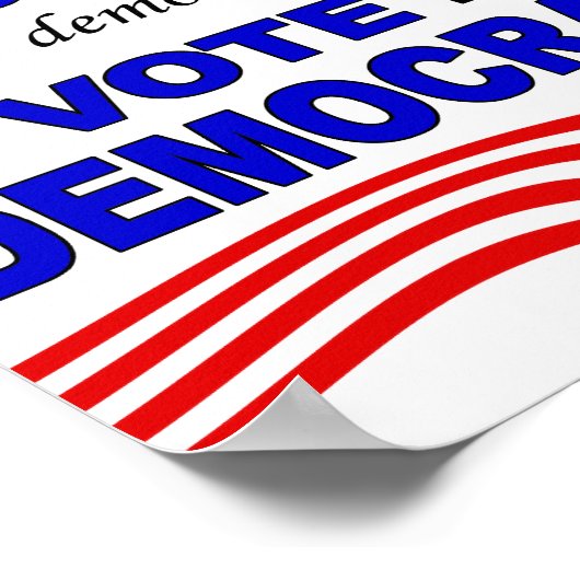 Stemming-democraat Poster (Hoek)