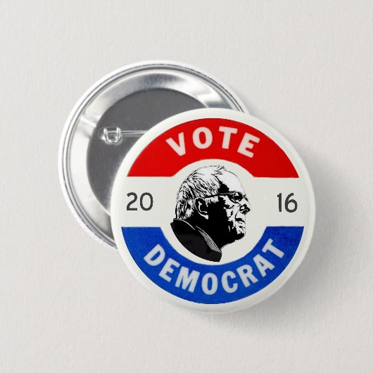 Stemming-democraat Ronde Button 5,7 Cm (Voorkant /achterkant)