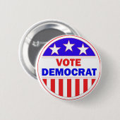 Stemming-democraat Ronde Button 5,7 Cm (Voorkant /achterkant)