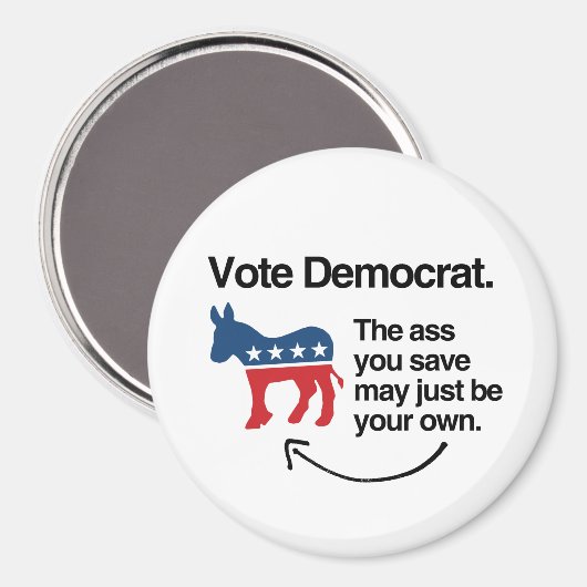 STEMMING DEMOCRAT -.png Magneet (Voorkant / Achterkant)