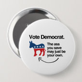 STEMMING DEMOCRAT -.png Ronde Button 4,0 Cm (Voorkant /achterkant)