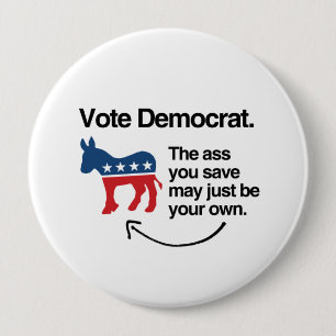 STEMMING DEMOCRAT -.png Ronde Button 4,0 Cm