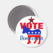 STEMMING Democratisch met patriottische sleutel en Magneet (Voorkant / Achterkant)