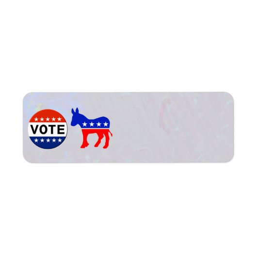 Stemming Democratisch Terugkeeradres Sticker (Voorkant)
