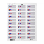 Stemming Democratisch Terugkeeradres Sticker (Full Sheet)