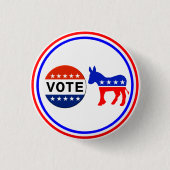 Stemming Democratische Button (Voorkant)