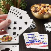 Stemming democratische spelkaarten pokerkaarten (Insitu)