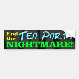 STEMMING! Einde van de 'Tea Party Nightmare' Bumpersticker