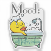 Stemming: emotioneel niet beschikbaar tot verder w sticker (Voorkant)