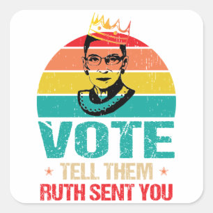 STEMMING EN VERKLAAR hen dat Ruth je stuurde, beru Vierkante Sticker