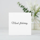 Stemming: flakkerend. kaart (Staand voorkant)