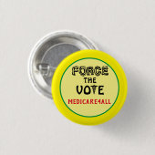 Stemming forceren ronde button 3,2 cm (Voorkant /achterkant)