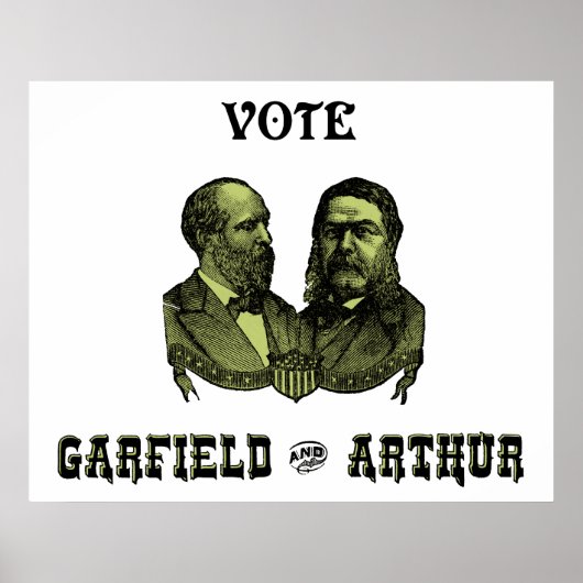 Stemming Garfield en Arthur, groen Poster (Voorkant)