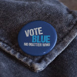 Stemming : geen onderwerp ronde button 5,7 cm<br><div class="desc">Stemmen Blauw Geen probleem wie. Koel het cadeau van de kiezer van een democratische partij met een grappig politiek citaat. De democratische humor van de verkiezingen over het stemrecht,  de democratie en de liberale positie van Amerika. We hebben behalve een Republikein in kantoor behoefte aan presidents- en tussentijdse verkiezingen.</div>