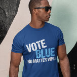 Stemming : geen onderwerp t-shirt<br><div class="desc">Stemmen Blauw Geen probleem wie. Koel het cadeau van de kiezer van een democratische partij met een grappig politiek citaat. De democratische humor van de verkiezingen over het stemrecht,  de democratie en de liberale positie van Amerika. We hebben behalve een Republikein in kantoor behoefte aan presidents- en tussentijdse verkiezingen.</div>