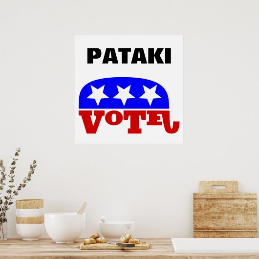 Stemming : George Pataki Republikein Elephant Poster (Keuken)